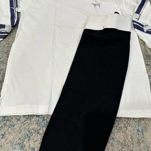 Victoria's Secret Pink White and Black Outfit